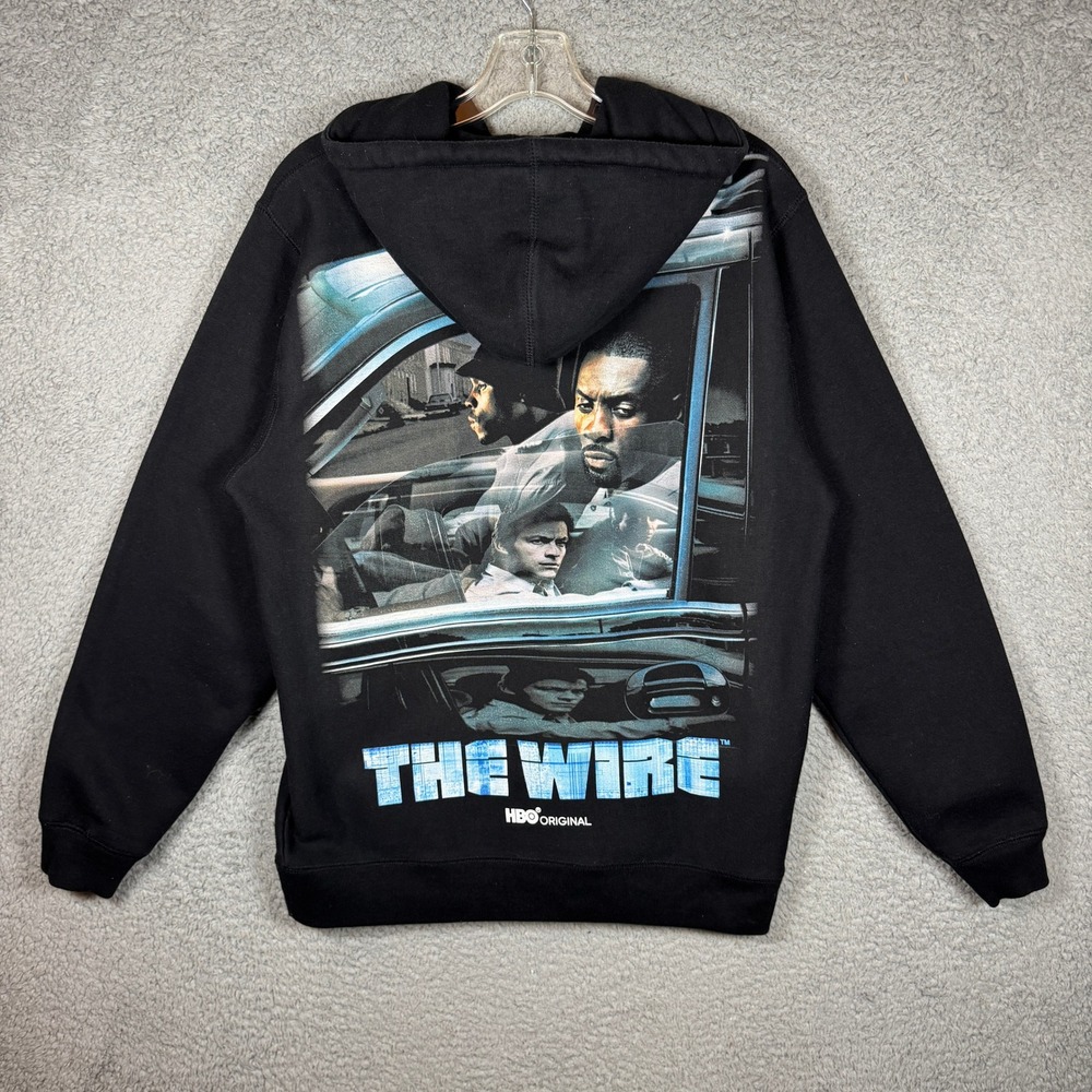 Shoe Palace x The Wire HBO Original Mens Black Graphic Hoodie Small